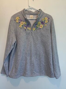 Vintage Floral Butterfly Grandma Sweatshirt